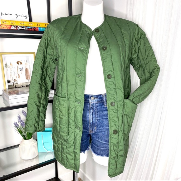 Cotton Quilted Clover Jacket Medium 